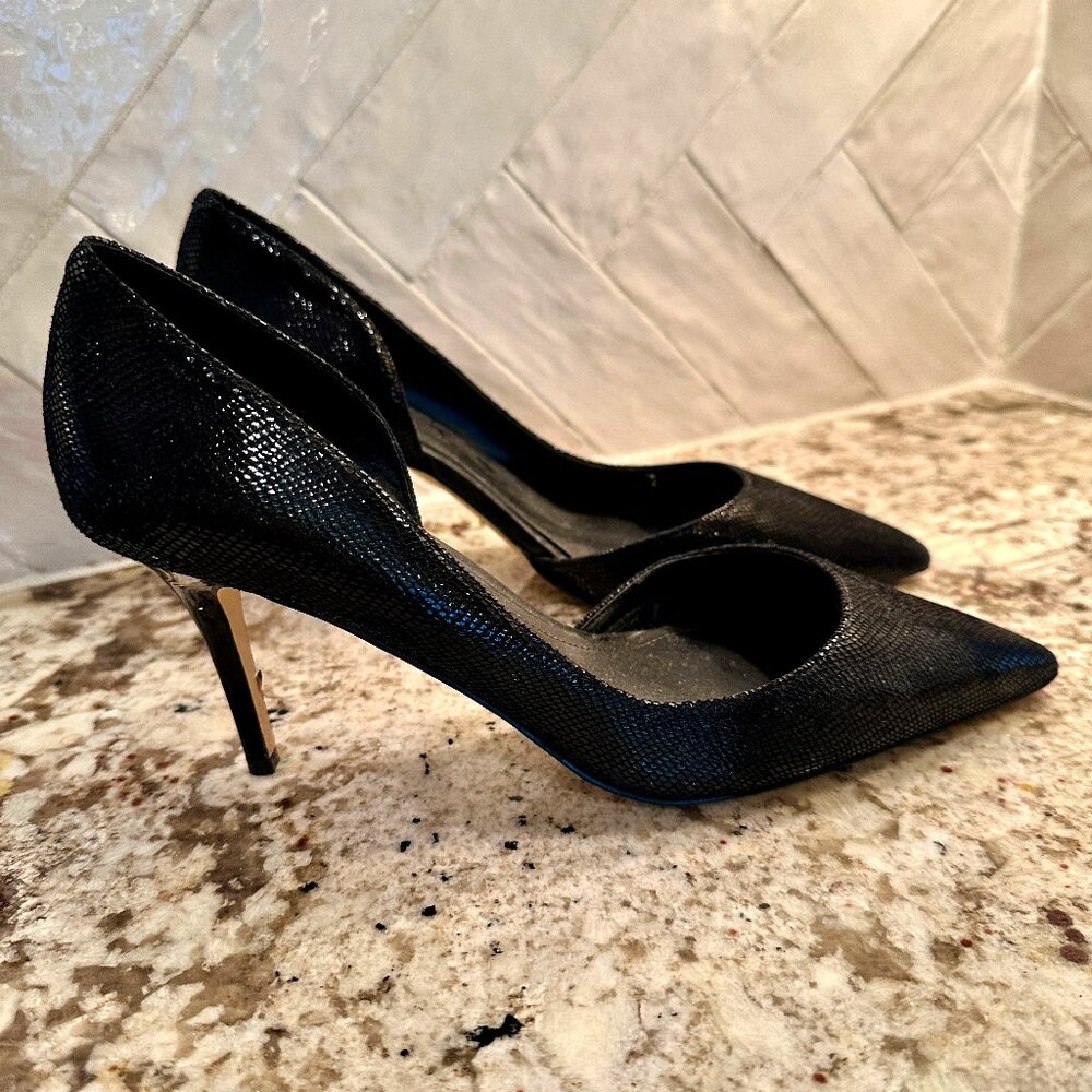 White House Black Market Ella D’Orsay Leather Pumps Size 9.5
